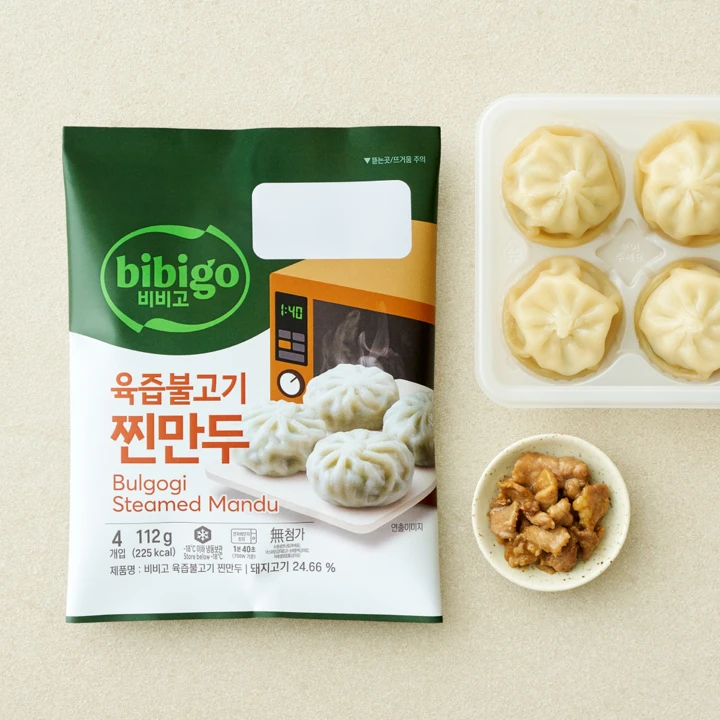 비비고 육즙불고기 찐만두 112g