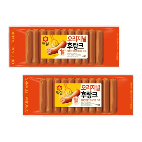 [450개한정]백설 오리지널후랑크 460gX2개