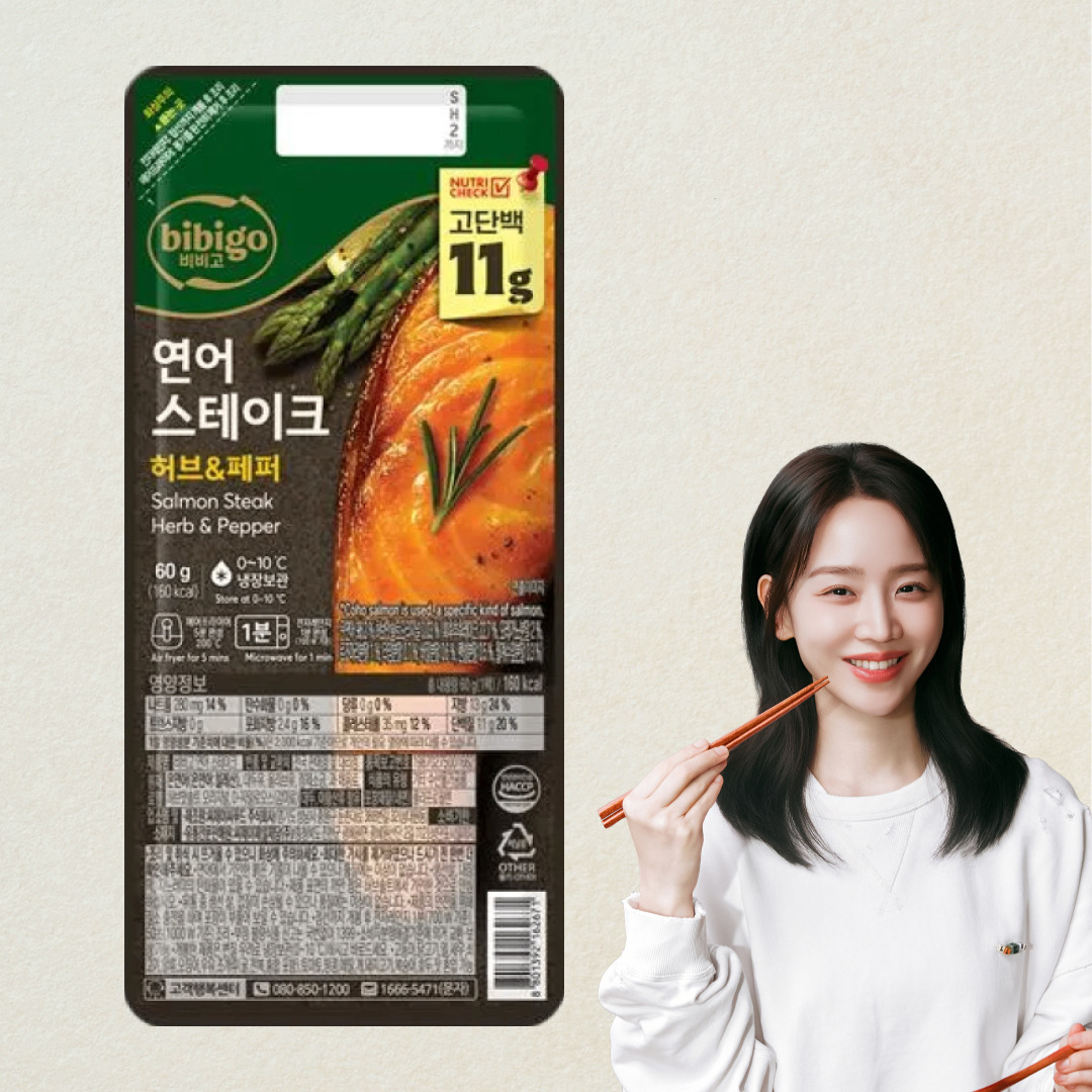 비비고 연어 스테이크 60g