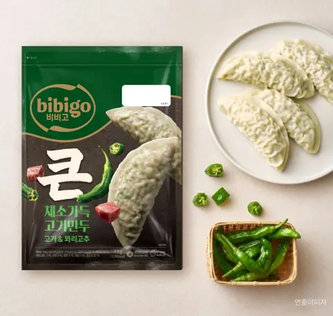 비비고 채소가득고기만두 고기&꽈리고추 1kg