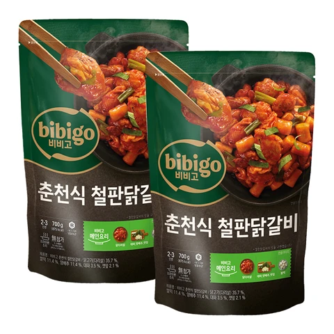 [300개한정]비비고 춘천식철판닭갈비 700g x 2개
