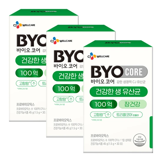 바이오코어 100억 유산균 30포(1개월)X 3개