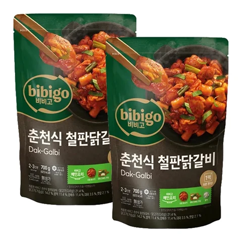 비비고 춘천식철판닭갈비700gX2개