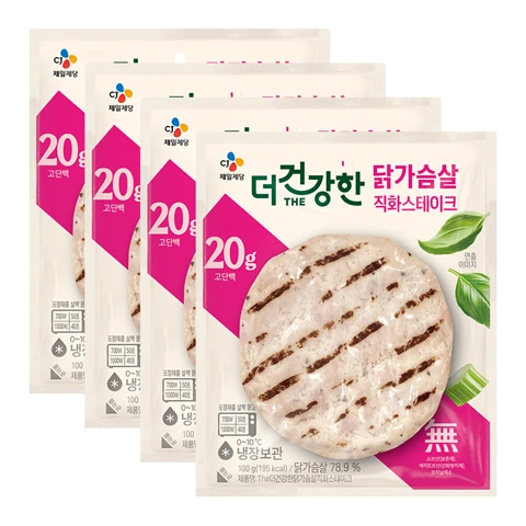 [500개한정]더건강한 닭가슴살 직화 스테이크100gx4개