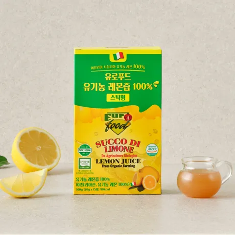 유로푸드 유기농 레몬즙 100% 스틱형 300g(20g*15포)