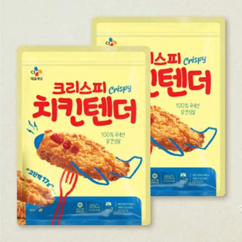 [첫구매전용] CJ 크리스피치킨텐더 850gx2개