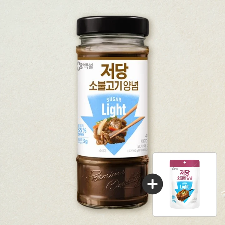 백설 저당 소불고기 양념 490g+[사은품]백설 저당 소갈비 양념 150G