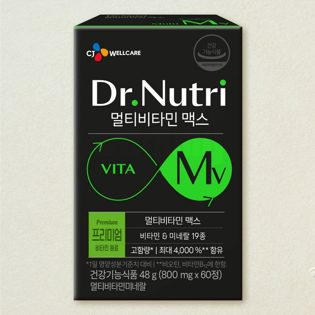 [CJ더마켓] [1+1]닥터뉴트리 멀티비타민 맥스 60정(2개월분)
