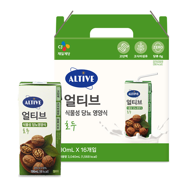 [26설선물세트] 얼티브 당뇨영양식 호두맛X4개