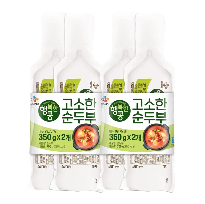 행복한콩 고소한순두부350gX 2개X 2개 (총 4개)