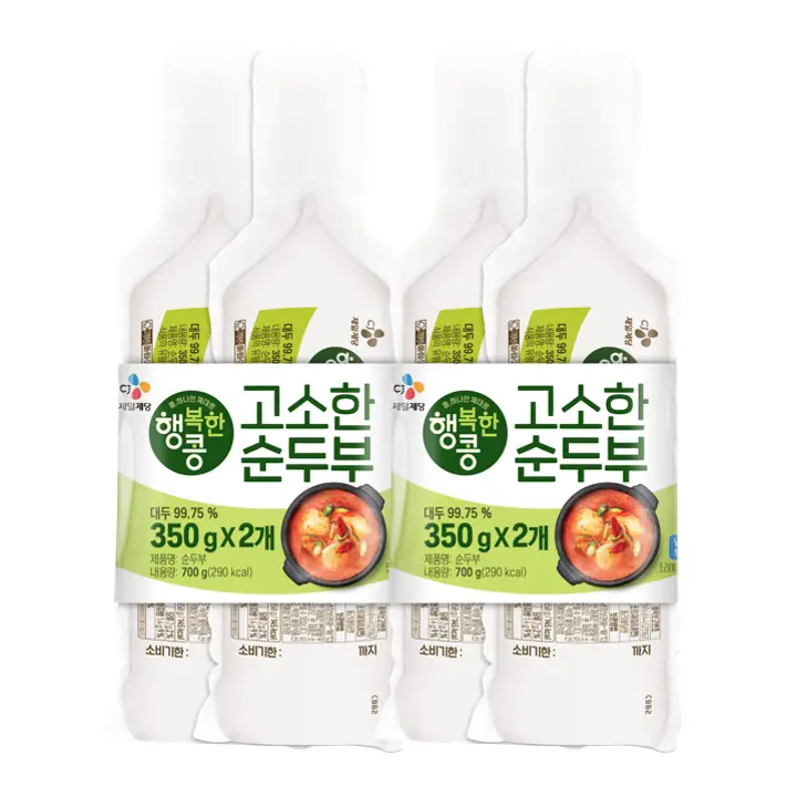 행복한콩 고소한 순두부 350gX2번들X2개