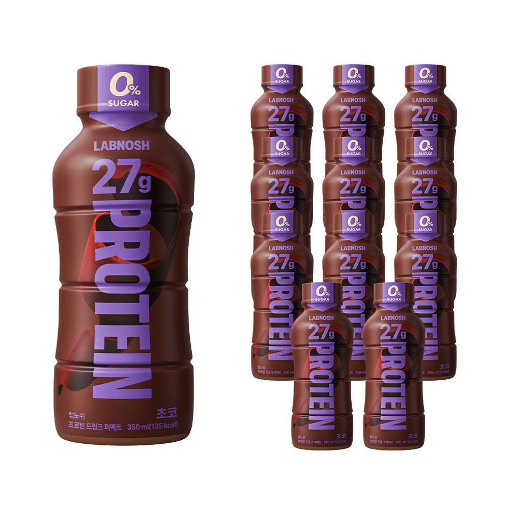 [CJ더마켓] 랩노쉬 프로틴 드링크 퍼펙트 카카오 350ml 12개입