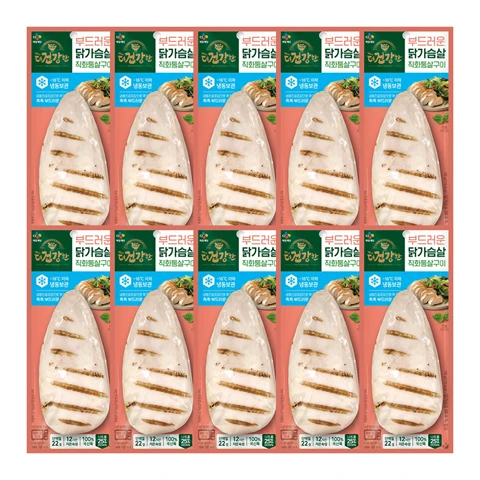 [10+10]더건강한 닭가슴살 직화통살100g(냉동)