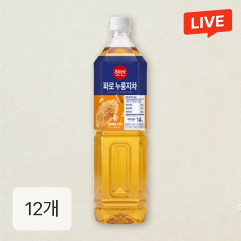 햇반 파로누룽지차 1.5LX12개(1box)