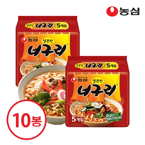 농심 너구리 121gX10봉