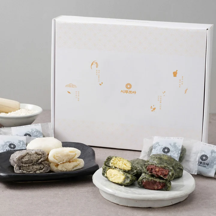 [26추석 선물세트]4종 밥알 찹쌀떡 선물세트 1.2kg