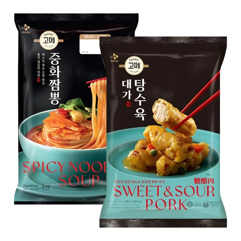 고메 중화요리 세트 (중화짬뽕 652g + 대가 탕수육 390g)