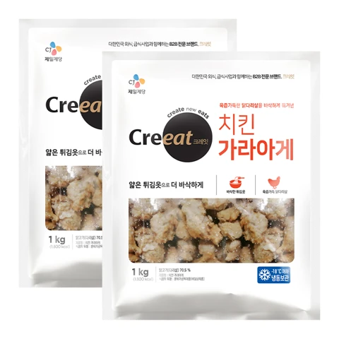 [주말특가]크레잇 치킨 가라아게 1kgX2개