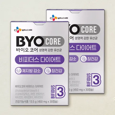 바이오코어 비피더스 다이어트 유산균 30캡슐(1개월)X2개