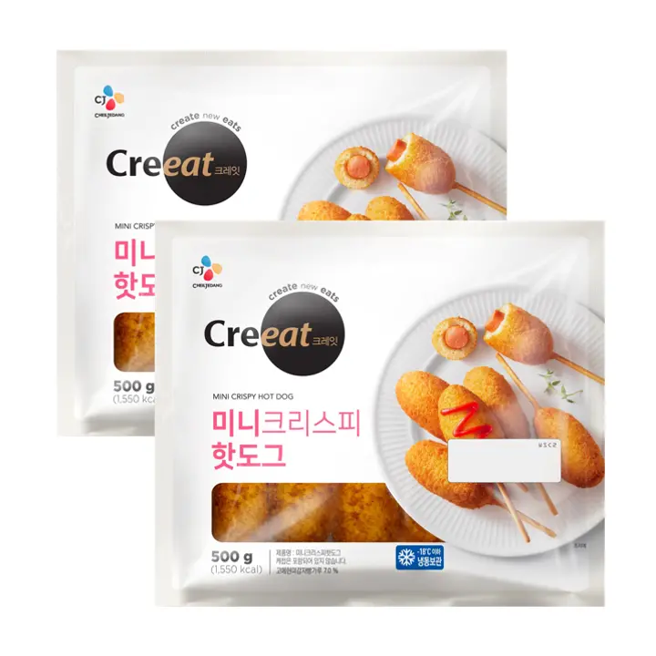 크레잇 미니크리스피핫도그 500gX 2개