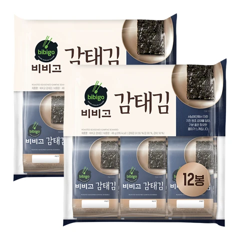 [200개한정]비비고 감태김 4gX12EA X2개