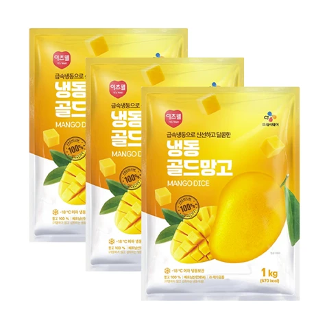 이츠웰 냉동골드망고 1kg x 3팩