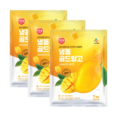 이츠웰 냉동골드망고 1kg x 3팩