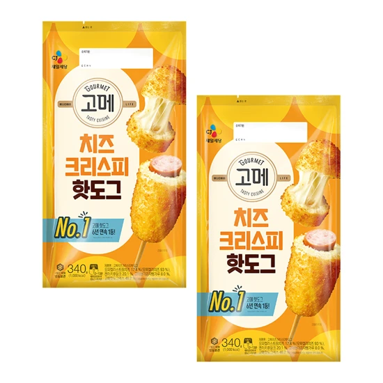 고메 치즈크리스피핫도그 340gX2개