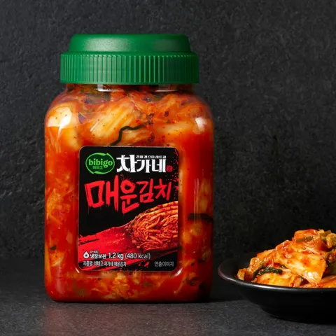 차가네 매운 김치 1.2KG(소비기한:2026-04-08)
