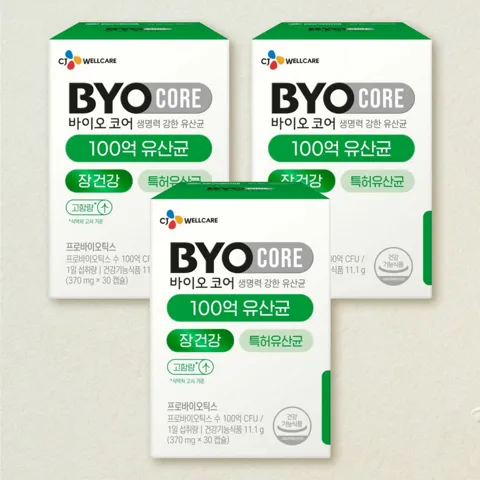 바이오코어 100억 유산균 30캡슐X3개(3개월)