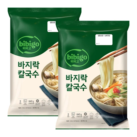 비비고 시원바지락칼국수642g (2인분) X2개