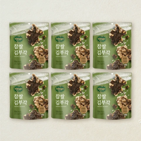 비비고 찹쌀 김부각 50gX6개
