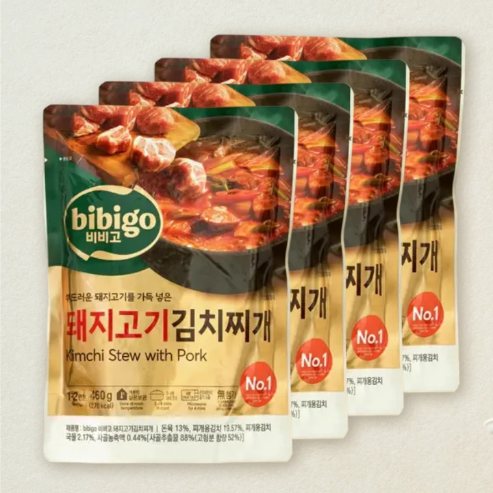 비비고 돼지고기김치찌개 460gX4개
