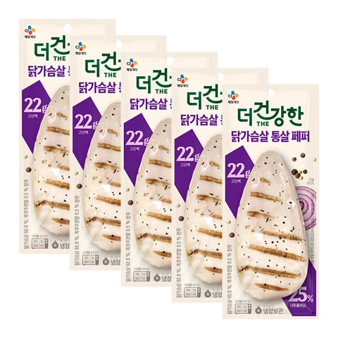 [5+5]더건강한 닭가슴살 통살 페퍼 100g