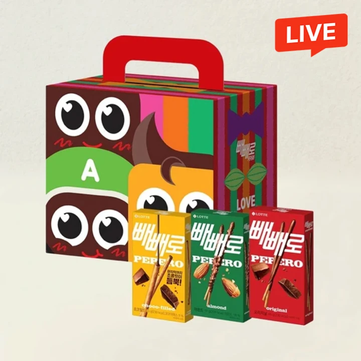 롯데 빼빼로 혼합 패키지 10입(초코 4입, 아몬드 3입, 초코필드 3입)