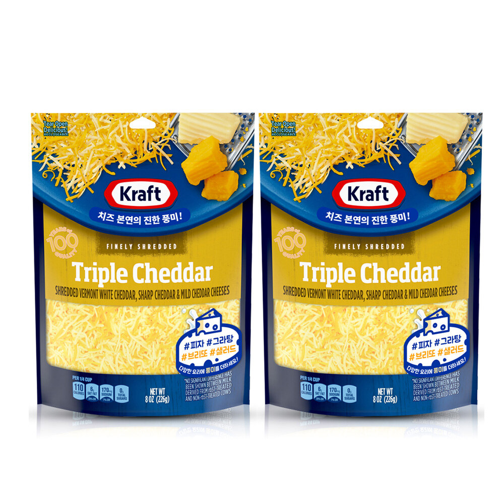크래프트 슈레드 트리플 체다 226gX2개