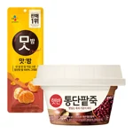 [시원한컵빙수🥶]햇반 맞춤토핑 통단팥죽 267g+맛밤 42g