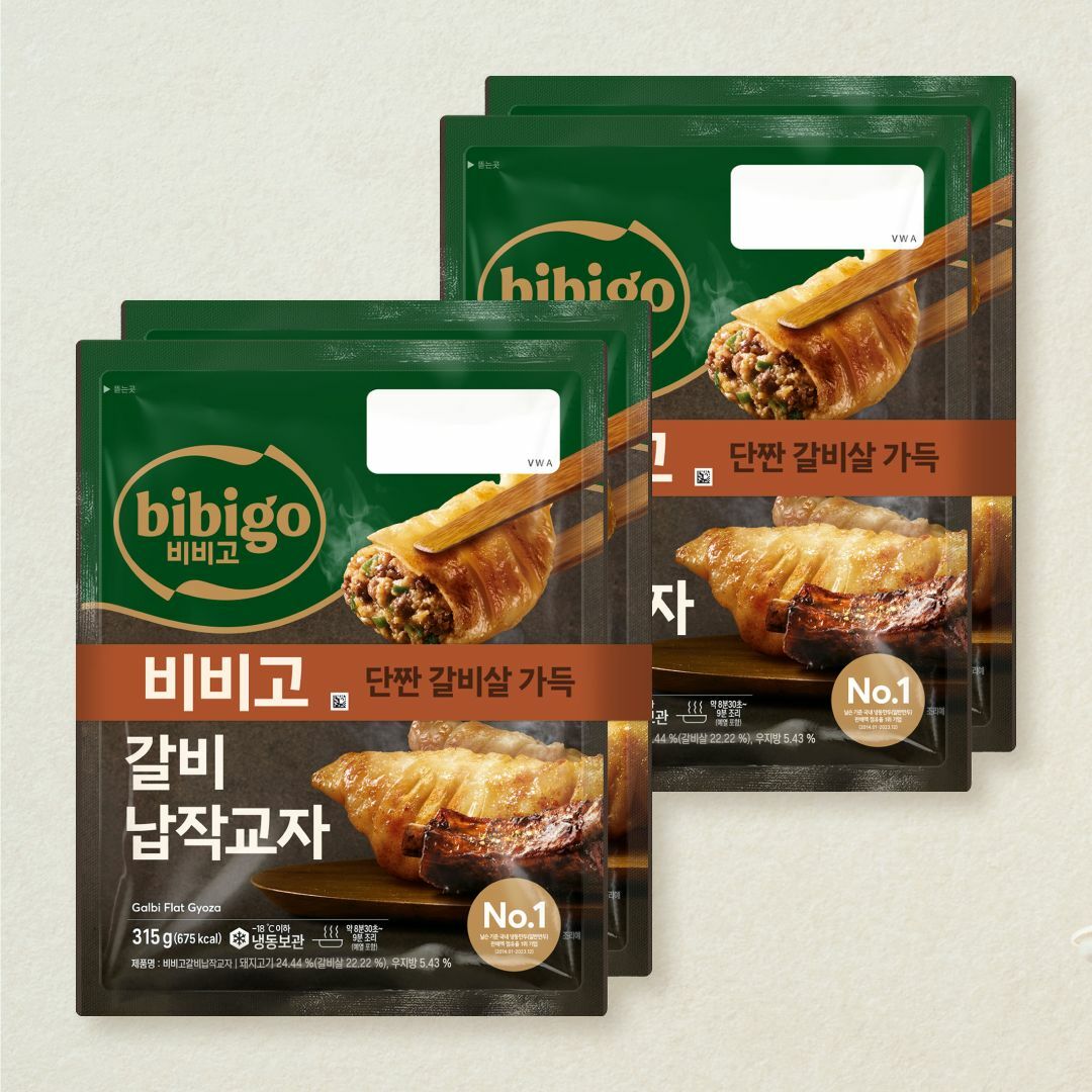 [CJ더마켓] 비비고 갈비납작교자 315gX2개X2개