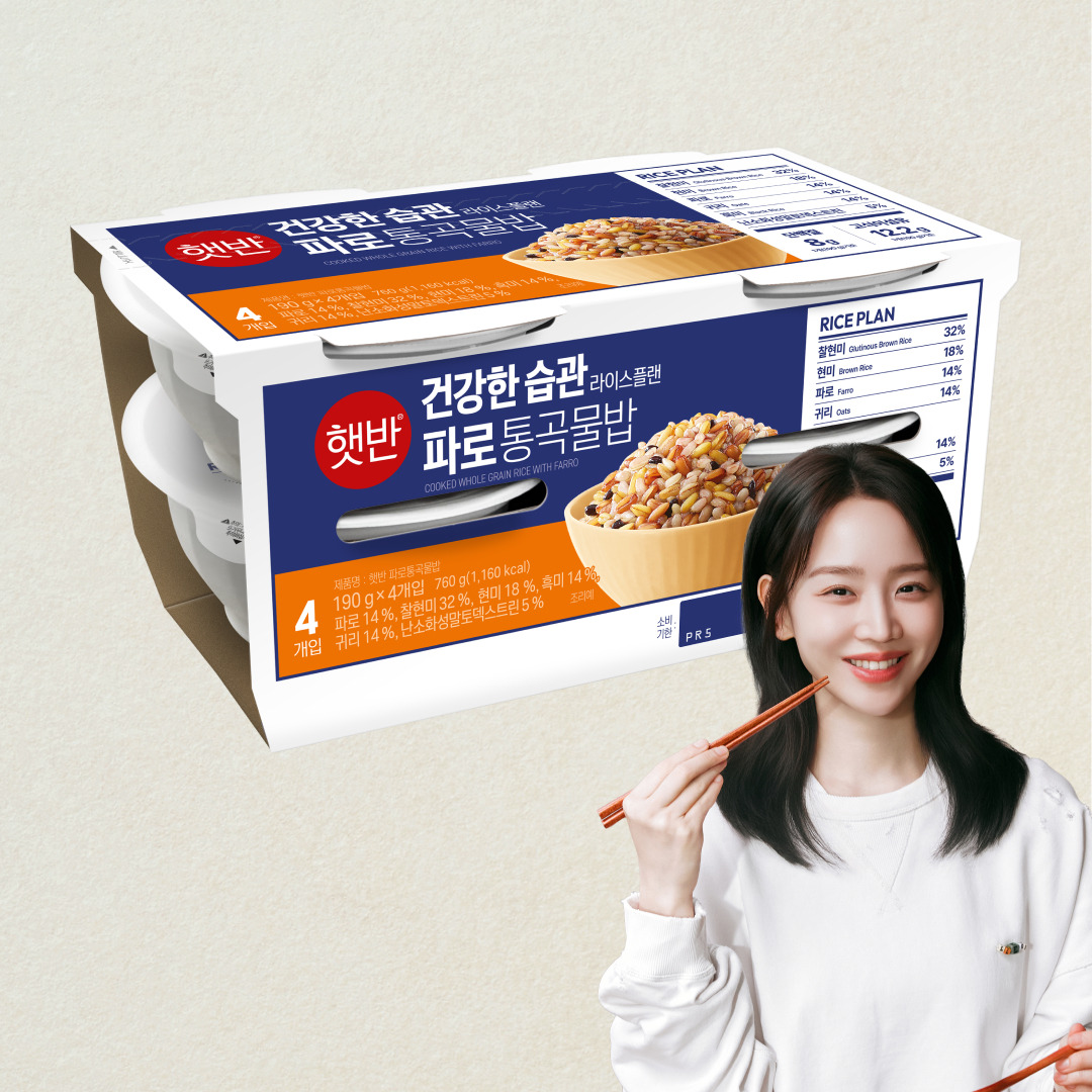 햇반 라이스플랜 파로통곡물밥 190gX4개