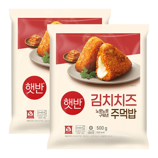 햇반 김치치즈주먹밥 500gX2개