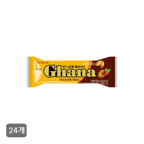 가나초코바 아몬드 43gX24개