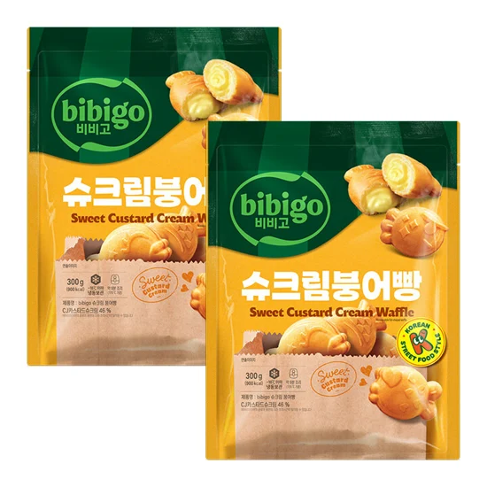 비비고 슈크림 붕어빵 300g x 2개