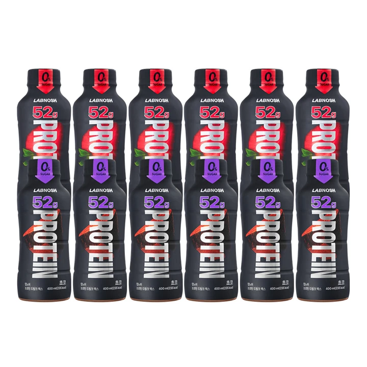 랩노쉬 프로틴 드링크 맥스(딸기6+초코6)400ml X 12개