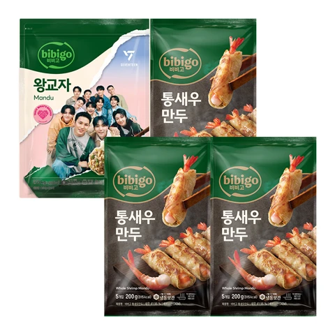 비비고 왕교자 1.05kg+비비고 통새우만두 200gX3개(소비기한:2025-12-20)