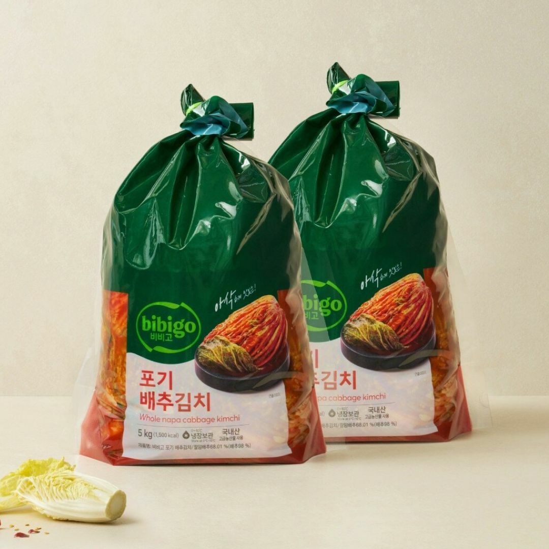 [CJ더마켓] [주문후생산]비비고 포기배추김치 5kgX2개