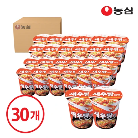 농심 새우탕 소컵 67gX30개
