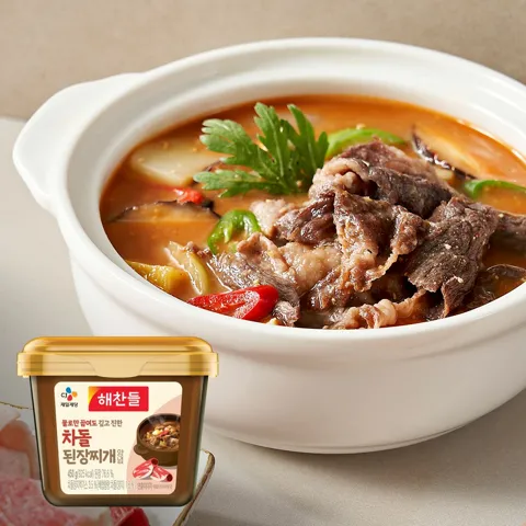 해찬들 물로만 끓여도 깊고진한 차돌 된장찌개 양념 450g