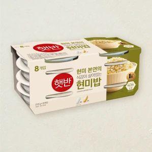 햇반 현미밥 210g, 8개