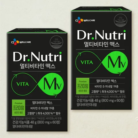 닥터뉴트리 멀티비타민 맥스 60정X2개(4개월)