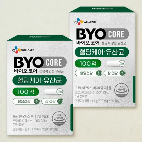 바이오코어 혈당케어 유산균 30캡슐X2개(2개월)